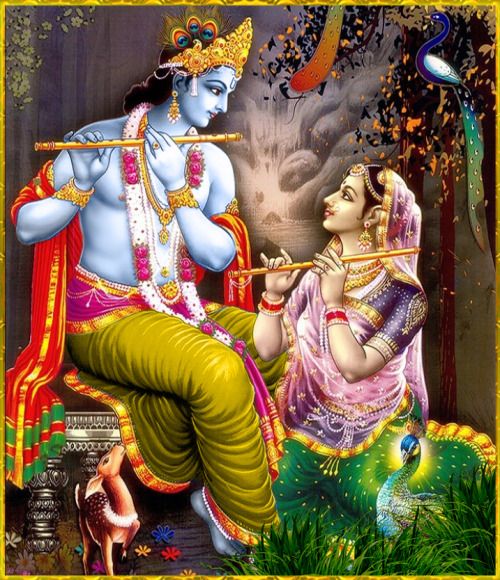 New image of Radha Krishna showcasing their divine love and spiritual connection.